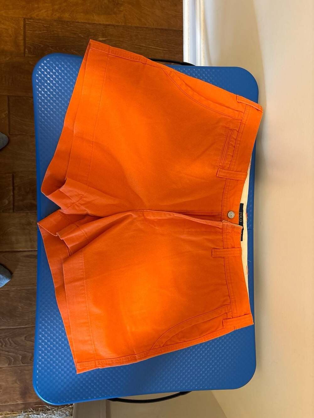 Polo Ralph Lauren Women's Orange Stretch Chino Shorts Size 12